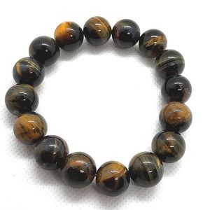 Bracelet Multi. Colored Hawk Eyes Stones Stretch